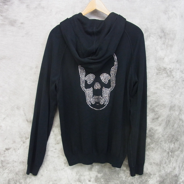 実際に弊社で買取させて頂いたlucien pellat-finet/ルシアンペラフィネ バックスワロスカル ジップパーカー Mの画像 1枚目