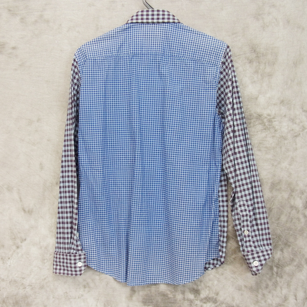 実際に弊社で買取させて頂いたBLUE BLUE/ブルーブルー 切替 チェックシャツ/2 の画像 1枚目