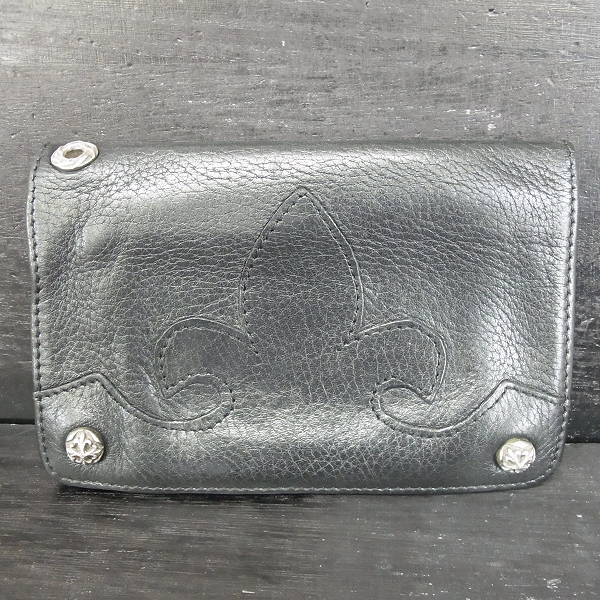 実際に弊社で買取させて頂いたA&G/エーアンドジー 1ZIP ウォレット フレアパッチ/クロスボタン