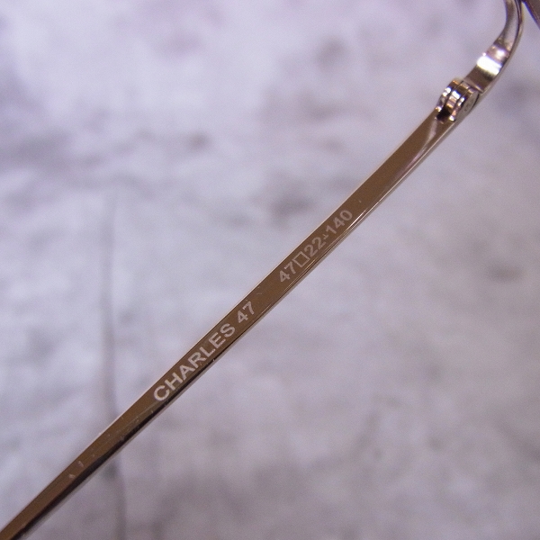 実際に弊社で買取させて頂いた［難有り］Oliver Goldsmith/オリバー ゴールドスミス CHARLES 47 眼鏡/メガネフレームの画像 3枚目