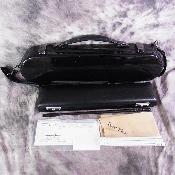 実際に弊社で買取させて頂いた★Pearl Flute/パールフルート Maesta F-9701RE IN-LINE マエスタ Eメカの画像 8枚目