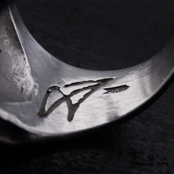 実際に弊社で買取させて頂いたCRAZY PIG DESIGNS/クレイジーピッグ スモールエビルスカル リング 19号の画像 5枚目