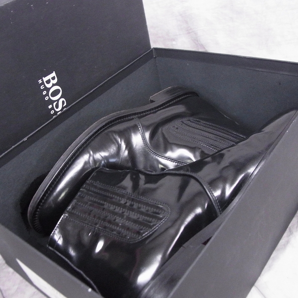 実際に弊社で買取させて頂いたHUGO BOSS/ヒューゴボス サイドゴア/エラスティック ブーツ UK6.5の画像 8枚目