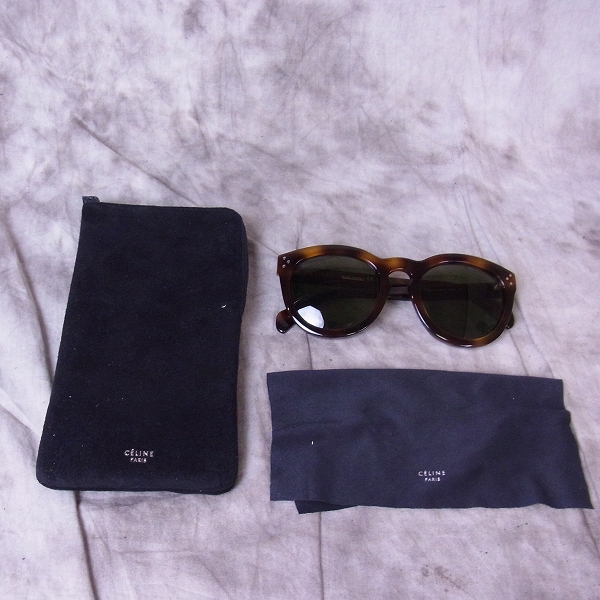 実際に弊社で買取させて頂いたCELINE/セリーヌ サングラス Pretty デミ柄/ブラウン系 CL 41801/Sの画像 7枚目