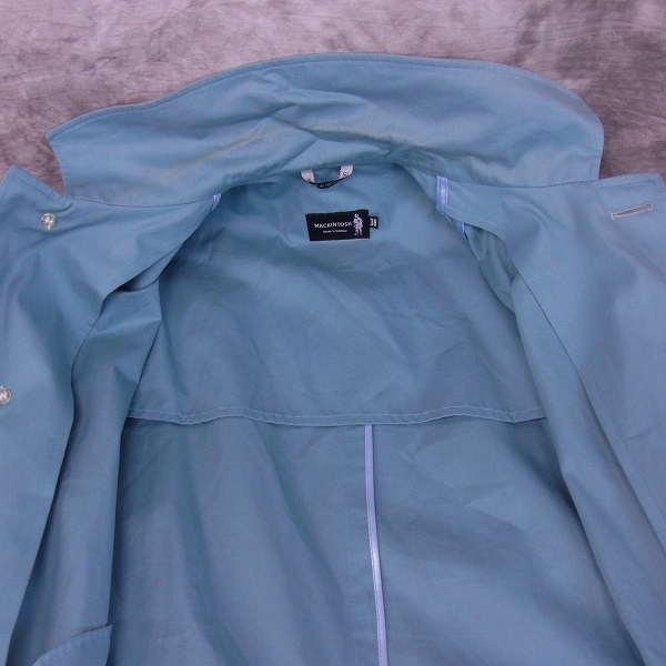 実際に弊社で買取させて頂いたMACKINTOSH/マッキントッシュ コットンコート ブルー/38の画像 8枚目