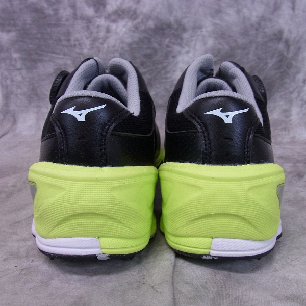 実際に弊社で買取させて頂いた未使用 MIZUNO/ミズノ ゴルフシューズ ネクスライト 002ボア ダイヤル式/51GM152609/ブラック×イエロー/25.5cm/3Eの画像 1枚目