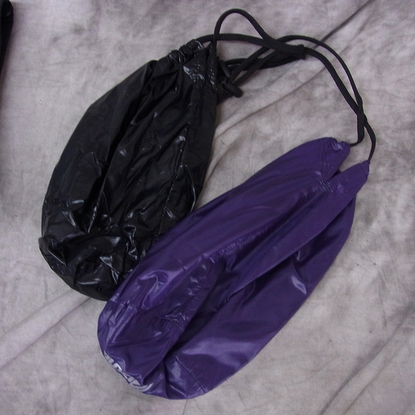 実際に弊社で買取させて頂いたMIZUNO/ミズノ ゴルフウェア ダウンベスト ブラック&パープル 2点SET/XLの画像 4枚目