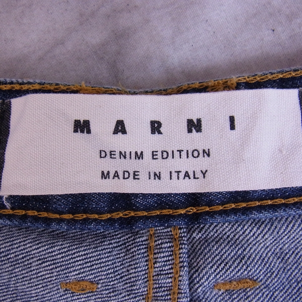 実際に弊社で買取させて頂いたMARNI/マルニ 13SS ペイント/ペンキ加工 限定 デニムパンツの画像 3枚目