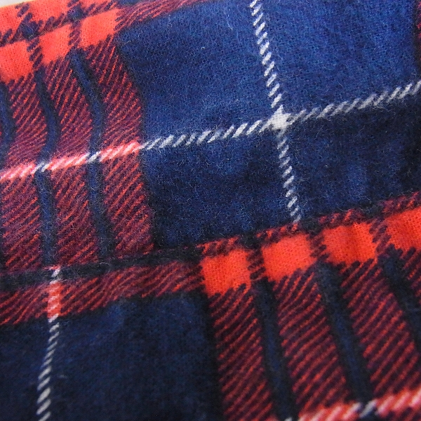 実際に弊社で買取させて頂いたBLUE BLUE/ブルーブルー チェック柄/ボタンダウン ネルシャツ 4の画像 5枚目