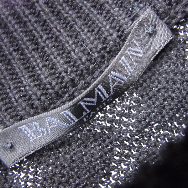 実際に弊社で買取させて頂いた【JPタグ有】BALMAIN/バルマン 17SS メタリックスレッド コットンセーター S7H6654M004/Lの画像 2枚目