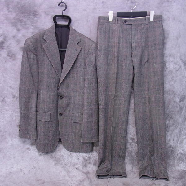実際に弊社で買取させて頂いたEDIFICE/エディフィス チェック柄 3Bスーツ セットアップ/46