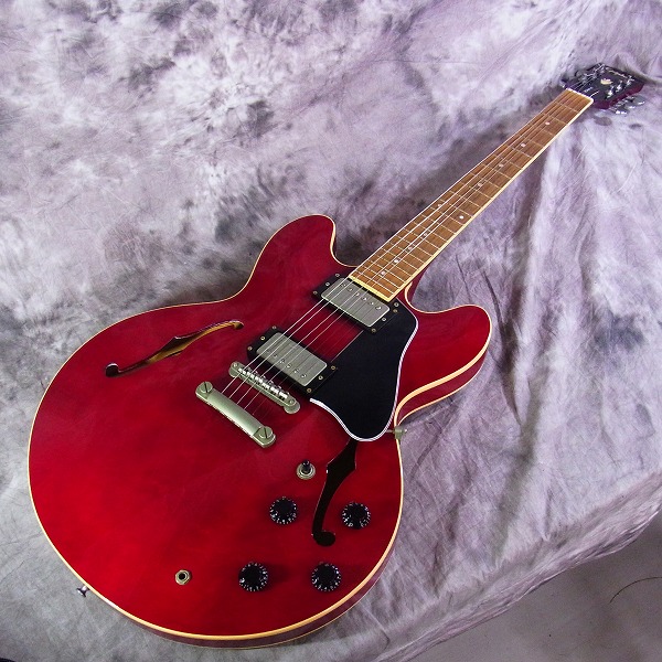 実際に弊社で買取させて頂いた★Epiphone/エピフォン ES-335 CH セミアコースティックギター チェリー 日本製の画像 0枚目