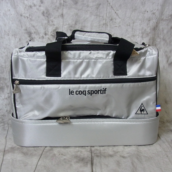 実際に弊社で買取させて頂いた【未使用】le coq sportif/ル・コック ボストンバッグ QQ2196 シルバー の画像 1枚目