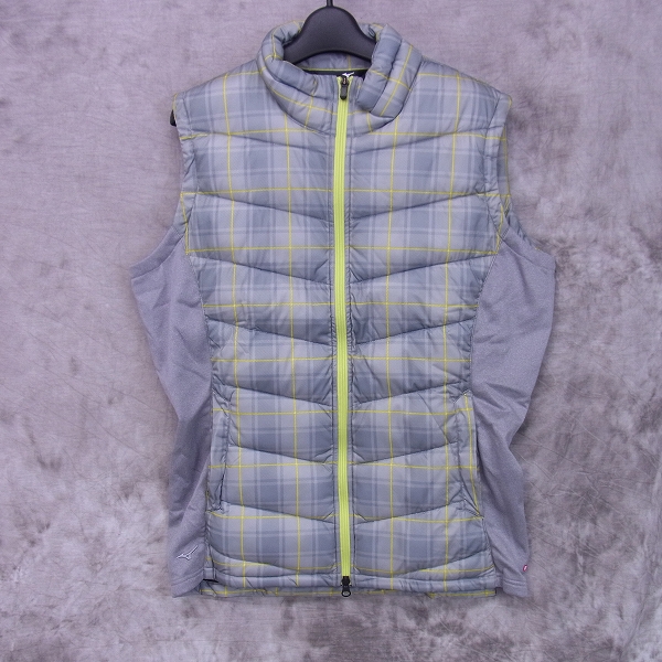 実際に弊社で買取させて頂いたMIZUNO/ミズノ ゴルフウェア 中綿ベスト BREATH THERMO グレー/XL