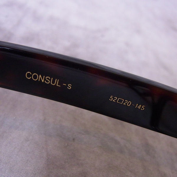 実際に弊社で買取させて頂いたOliver Goldsmith/オリバー ゴールドスミス VICE CONSUL-s Dark Tortoiseshell 眼鏡/メガネフレームの画像 3枚目