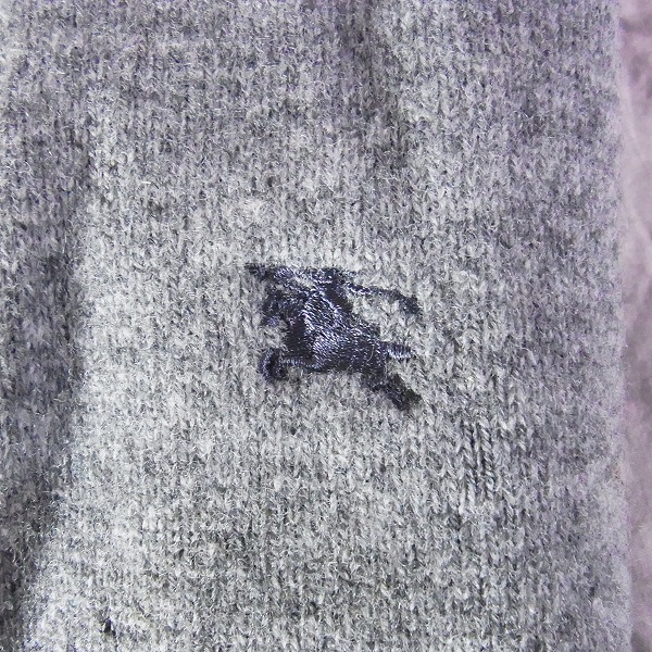 実際に弊社で買取させて頂いたBURBERRY LONDON/バーバリーロンドン ゴルフウェア 長袖セーター グレー/Mの画像 2枚目