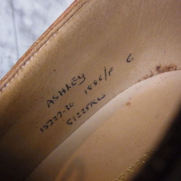 実際に弊社で買取させて頂いたALFRED DUNHILL/アルフレッドダンヒル ASHLEY Uチップ レザーシューズ 6の画像 5枚目