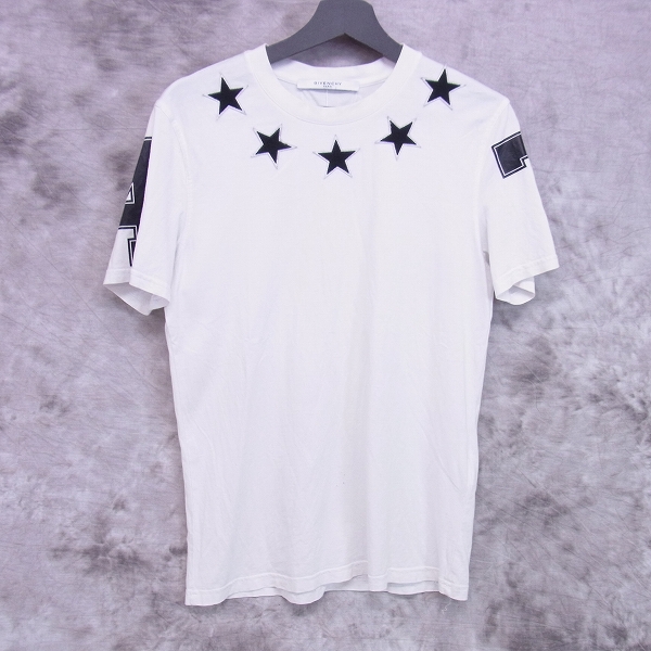 実際に弊社で買取させて頂いたGIVENCHY/ジバンシィ 16AW スターパッチ カットソー/半袖Tシャツ ホワイト/S