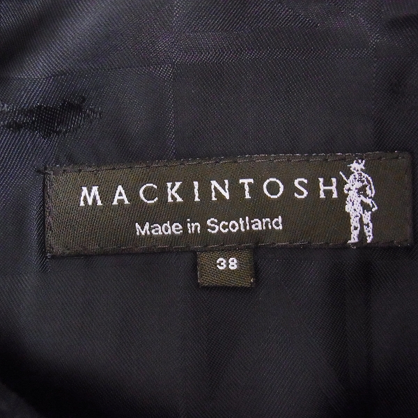 実際に弊社で買取させて頂いたMACKINTOSH/マッキントッシュ  トレンチジャケット ブラック/38の画像 2枚目