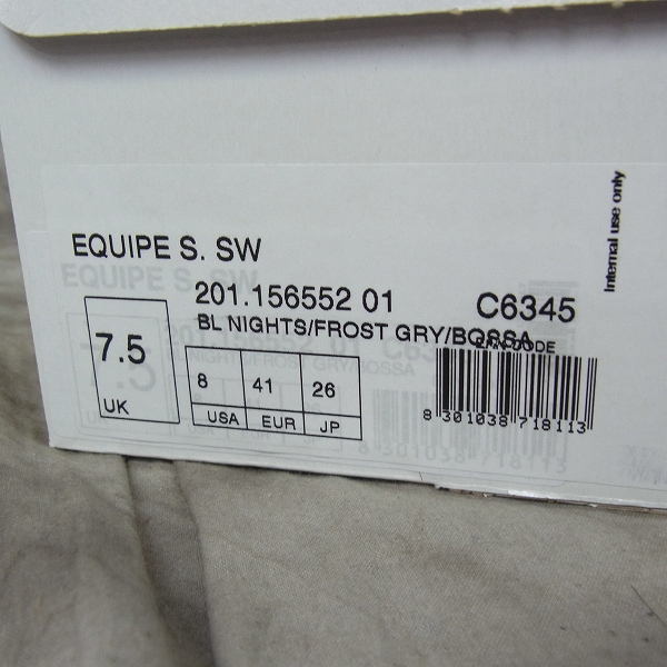 実際に弊社で買取させて頂いたDIADORA HERITAGE/ディアドラ EQUIPE S.SW エキップ スエード ストーンウォッシュ スニーカー/26 の画像 9枚目