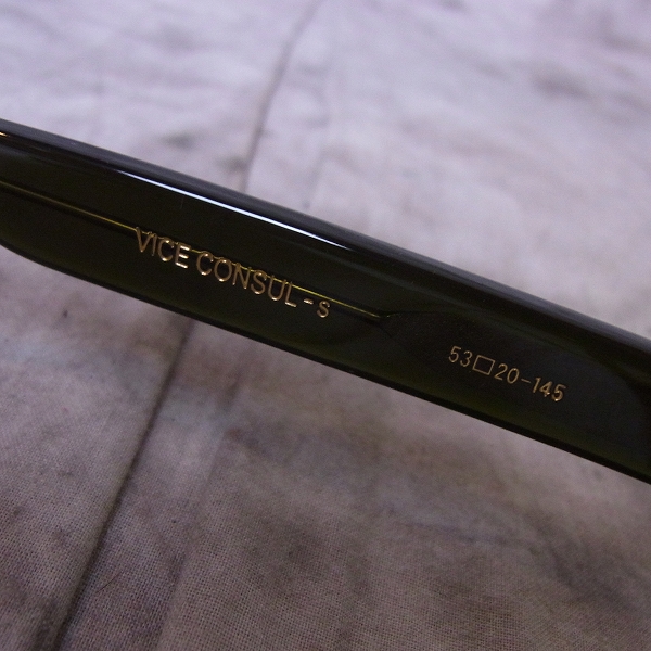 実際に弊社で買取させて頂いたOliver Goldsmith/オリバー ゴールドスミス VICE CONSUL-s Forest 眼鏡/メガネフレームの画像 3枚目