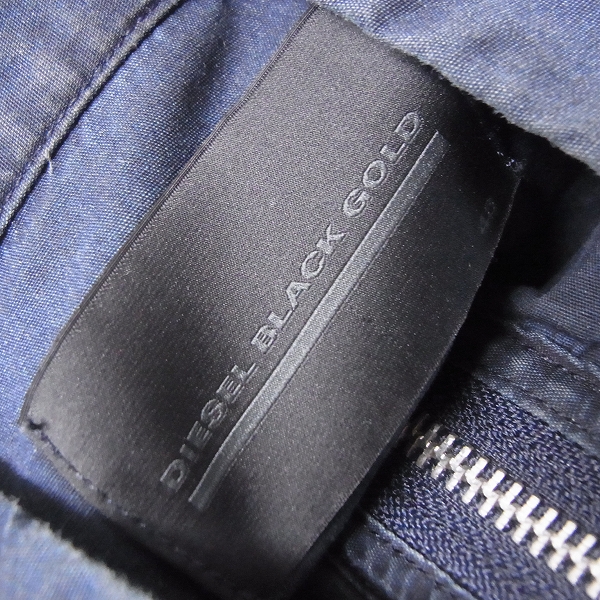 実際に弊社で買取させて頂いたDIESEL BLACK GOLD/ディーゼル コットンスタンドカラーZIPジャケット/48の画像 2枚目
