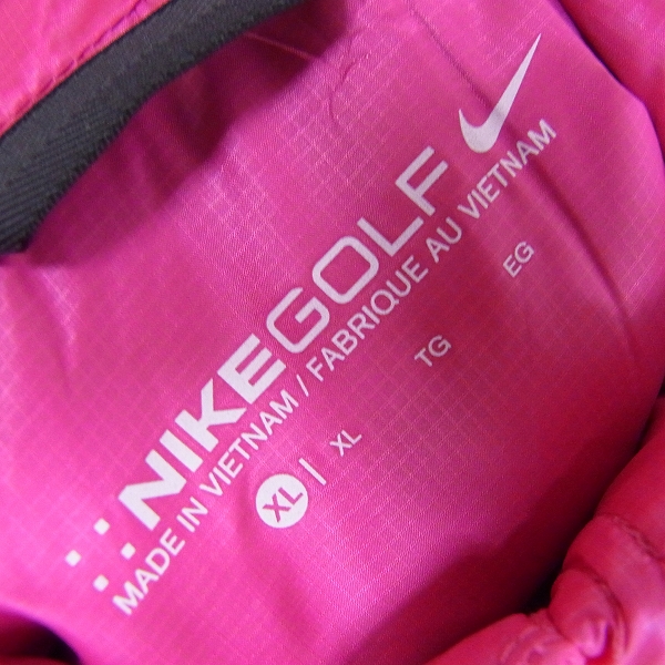 実際に弊社で買取させて頂いた【未使用】NIKE GOLF/ナイキ ゴルフ ゴルフウェア ダウンベスト ピンク/XLの画像 2枚目