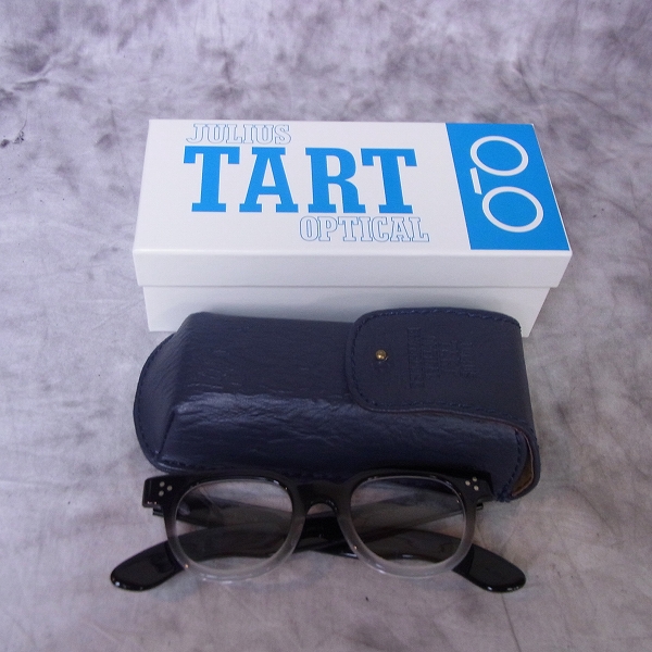 実際に弊社で買取させて頂いたJULIUS TART OPTICAL/ジュリアス タート オプティカル 眼鏡/メガネフレーム PL-005Bの画像 9枚目