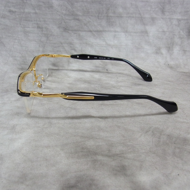 実際に弊社で買取させて頂いたless than human/レスザンヒューマン ハーフリム 度なし SABI/サビ メガネの画像 2枚目