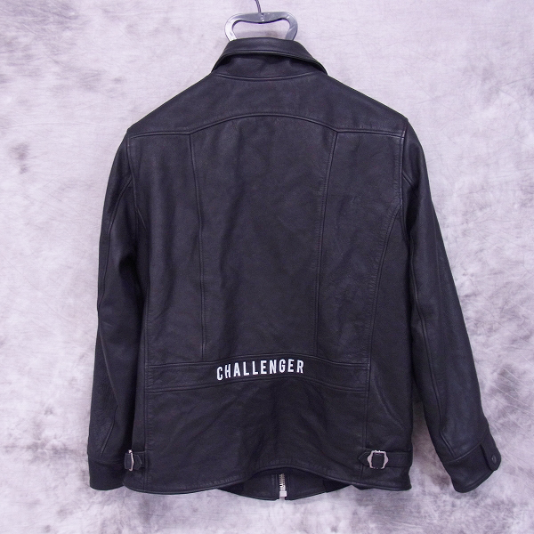 実際に弊社で買取させて頂いたCHALLENGER/チャレンジャー 16AW LEATHER CAR JACKET/レザージャケット Lの画像 1枚目