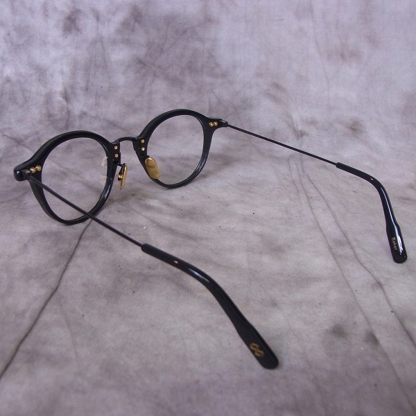 実際に弊社で買取させて頂いたOLIVER GOLDSMITH/オリバーゴールドスミス 眼鏡/メガネフレーム Baker ラウンドの画像 3枚目
