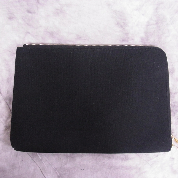 実際に弊社で買取させて頂いたDRESSCAMP/ドレスキャンプ ラウンドジップ クラッチバッグ ブラックスタッズの画像 1枚目