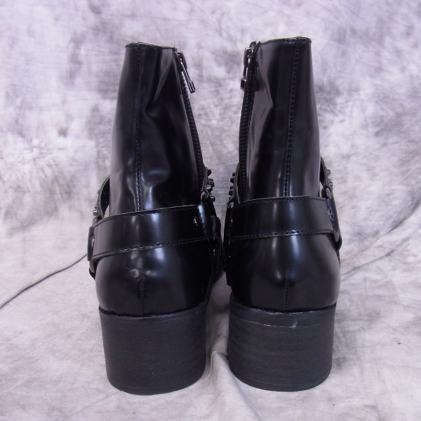 実際に弊社で買取させて頂いたBUFFALOBOBS/バッファローボブズ サイドジップアップ ベルト スタッズ ブーツ/41の画像 1枚目