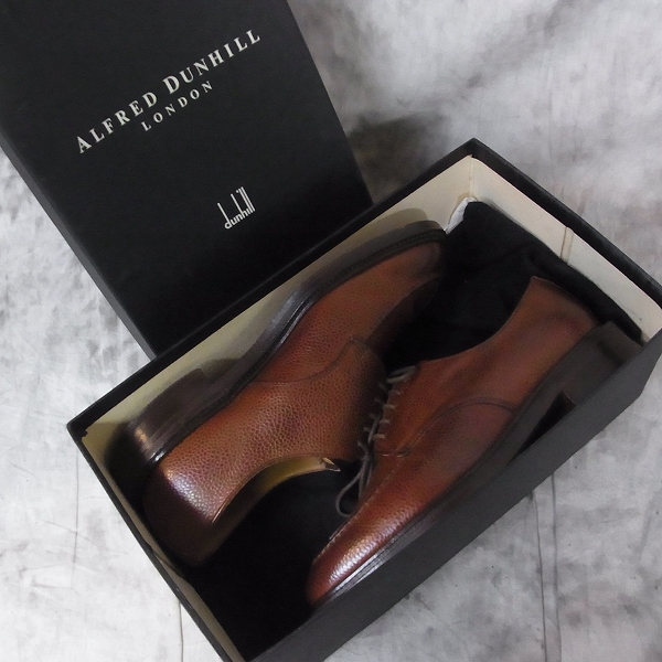 実際に弊社で買取させて頂いたALFRED DUNHILL/アルフレッドダンヒル ASHLEY Uチップ レザーシューズ 6の画像 7枚目