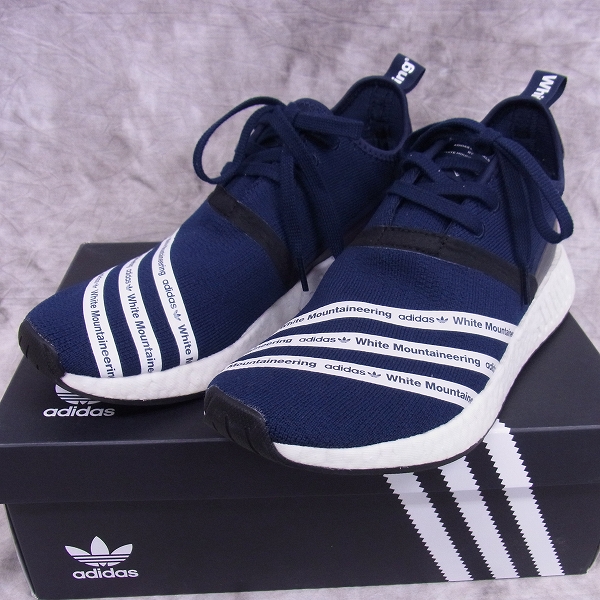 実際に弊社で買取させて頂いたadidas/アディダス×ホワイトマウンテニアリング コラボ WM NMD R2 PK スニーカー BB3072/26.5