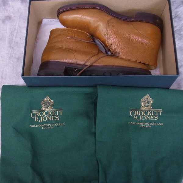 実際に弊社で買取させて頂いたCROCKETT&JONES/クロケット＆ジョーンズ　CHUKKA2/チャッカ ノーザン UK5.5の画像 8枚目