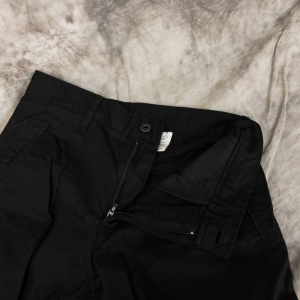 実際に弊社で買取させて頂いたkiryuyrik/キリュウキリュウ クロップドカーゴパンツ ブラック Sの画像 2枚目