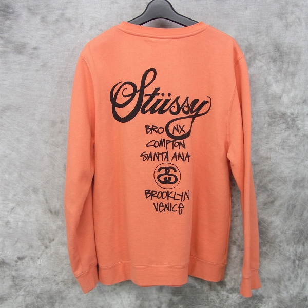実際に弊社で買取させて頂いたSTUSSY/ステューシー 裏起毛 スウェットトレーナー Mの画像 1枚目
