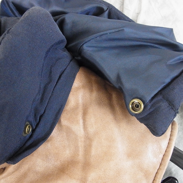 実際に弊社で買取させて頂いたglamb/グラム フード付き/ラックスダウンベスト ネイビー 1の画像 3枚目