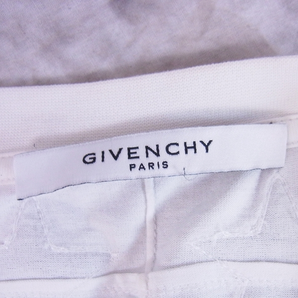 実際に弊社で買取させて頂いたGIVENCHY/ジバンシィ 16AW スターパッチ カットソー/半袖Tシャツ ホワイト/Sの画像 2枚目