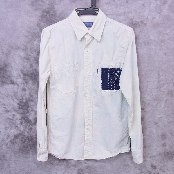 実際に弊社で買取させて頂いたBLUE BLUE/ブルーブルー スカイブリーチワークシャンブレー 長袖シャツ/1