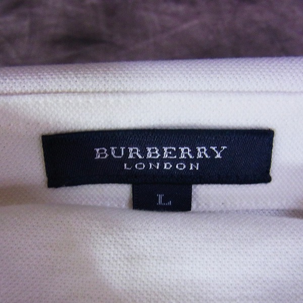実際に弊社で買取させて頂いたBURBERRY LONDON/バーバリーロンドン ゴルフウェア 半袖ポロシャツ/Lの画像 1枚目