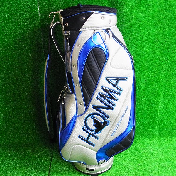 実際に弊社で買取させて頂いた★HONMA/ホンマ キャディバッグ CB-3014 5分割 シルバーの画像 5枚目