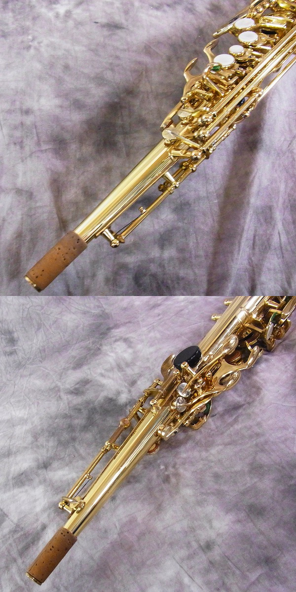 実際に弊社で買取させて頂いた★H.SELMER/セルマー SA80Ⅱ Super Action SERIE Ⅱ W/E GL 彫刻入り ソプラノサックス 純正ケース付の画像 6枚目