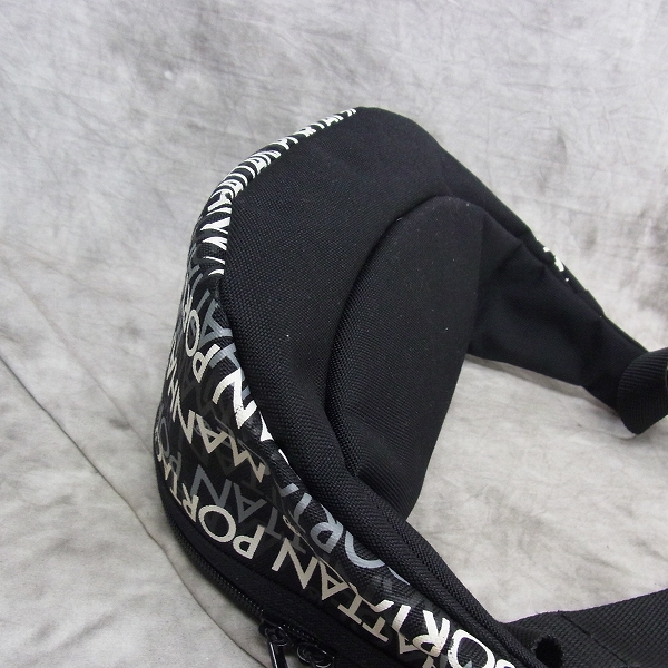 実際に弊社で買取させて頂いたManhattan Portage/マンハッタンポーテージ ウエストバッグ ロゴ 総柄の画像 4枚目