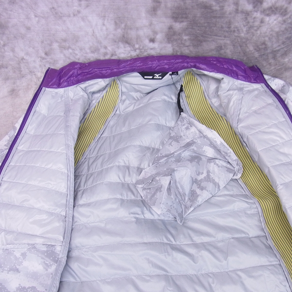 実際に弊社で買取させて頂いた【未使用】MIZUNO/ミズノ ゴルフウェア リフレクションギア ダウンジャケット ホワイト/Lの画像 7枚目