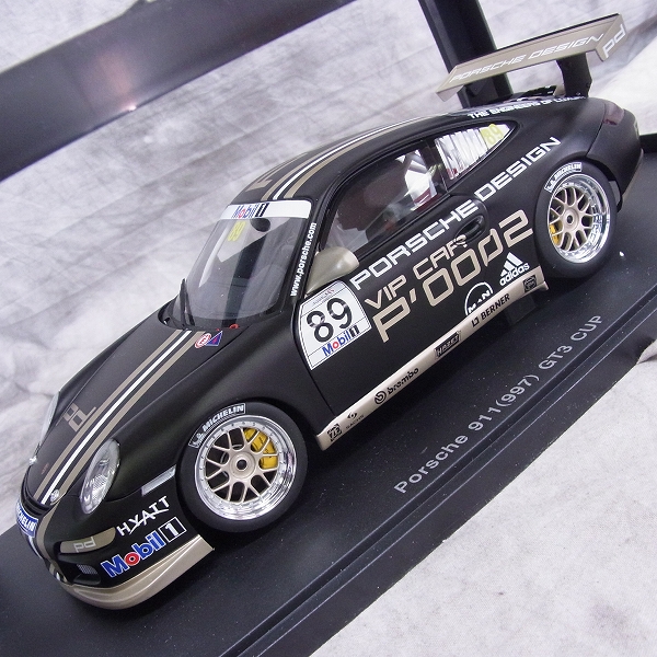 実際に弊社で買取させて頂いたAUTOart/オートアート PORSCHE 911 GT3 GT3 CUP 2007 ミニカーの画像 1枚目