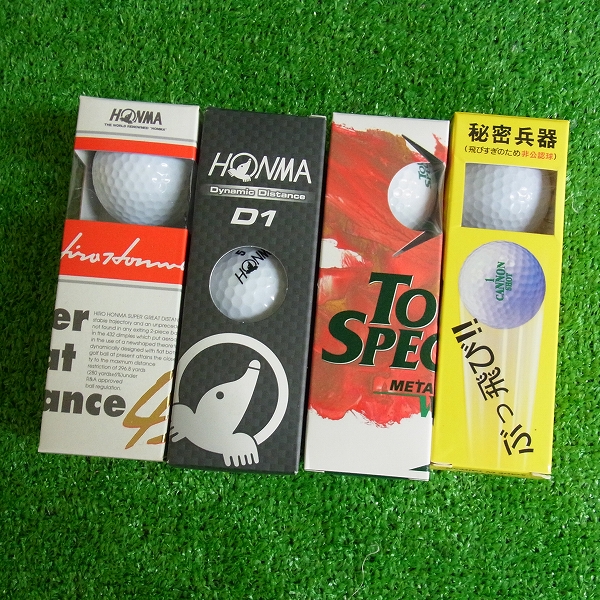 実際に弊社で買取させて頂いた【未使用】HONMA/本間ゴルフ ゴルフボール Super Great Distance 他 計4ダース ホワイト/ピンクの画像 3枚目