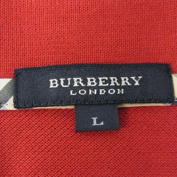 実際に弊社で買取させて頂いた【未使用】BURBERRY LONDON/バーバリー ロンドン ゴルフウェア 長袖ポロシャツ/Lの画像 1枚目