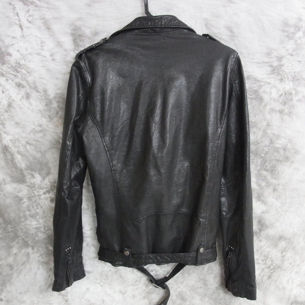 実際に弊社で買取させて頂いたBUFFALO BOBS/バッファローボブズ ラムレザー ダブルライダース MFB814/2の画像 1枚目